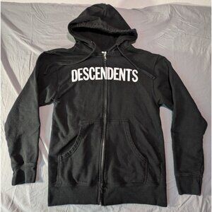 Descendents Milo Logo Zip Hoodie Size Medium Black Punk Rock Band Sweatshirt